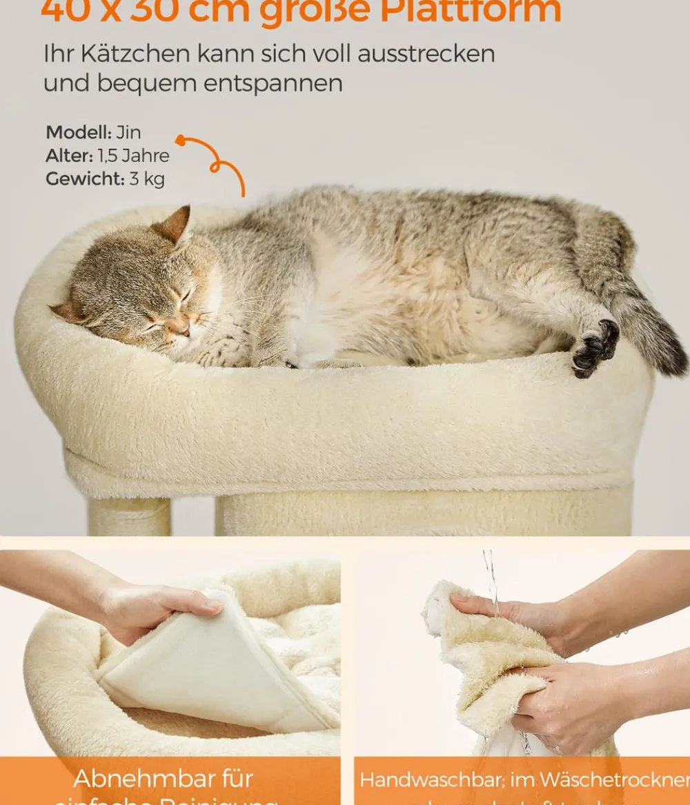 Feandrea Kratzbäume & Kratzmöbel > Kratzbaum S, ca. B54/H67/T34 cm