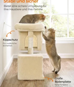 Feandrea Kratzbäume & Kratzmöbel > Kratzbaum S, ca. B54/H67/T34 cm