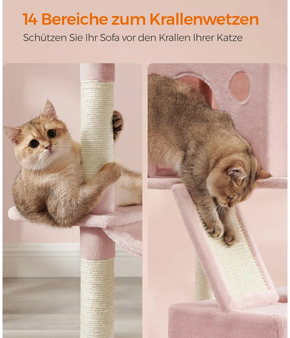 Feandrea Kratzbäume & Kratzmöbel > Kratzbaum XXL, ca. B60/H206/T50 cm