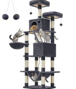 Feandrea Kratzbaum XXL, ca. B60/H206/T50 cm Grau New