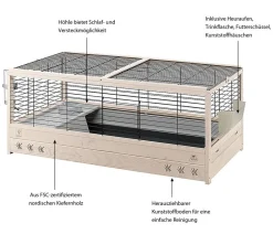 Ferplast® Nagerkäfige - ferplast Nagerheim Arena 120, , ca. B125/H51/T64 cm