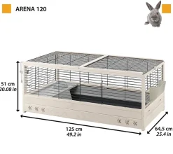 Ferplast® Nagerkäfige - ferplast Nagerheim Arena 120, , ca. B125/H51/T64 cm