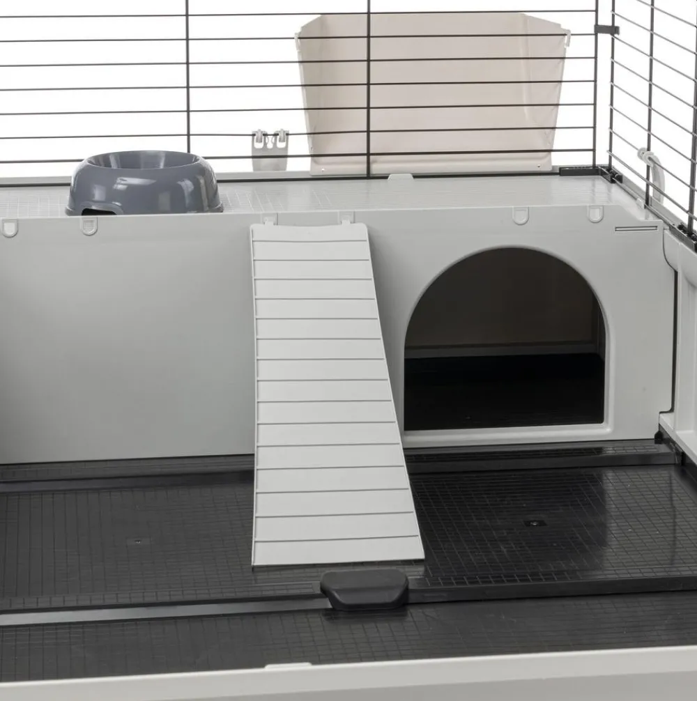Ferplast® Nagerkäfige - ferplast Nagerheim Modular 4, , ca. B179/H56/T72 cm Hellgrau