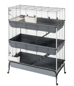 Ferplast® Nagerkäfige > ferplast Nagerheim Rabbit 120 Tris, grau, ca. B118/H166/T58 cm