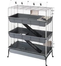 Ferplast® Nagerkäfige > ferplast Nagerheim Rabbit 120 Tris, grau, ca. B118/H166/T58 cm
