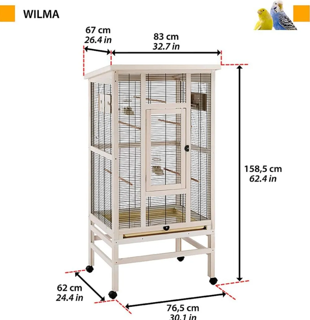 Ferplast® Vogelkäfige & Volieren - ferplast Vogelvoliere Wilma,