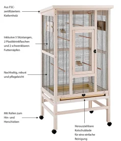Ferplast® Vogelkäfige & Volieren - ferplast Vogelvoliere Wilma,