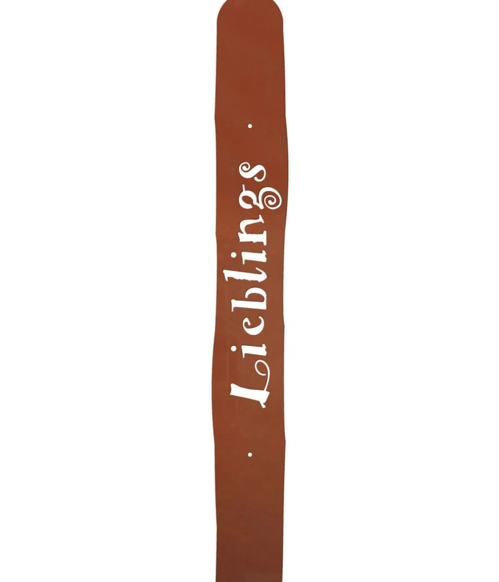 Ferrum Art Design Metall-Zaunlatte Lieblings, ca. H90 cm Braun Outlet