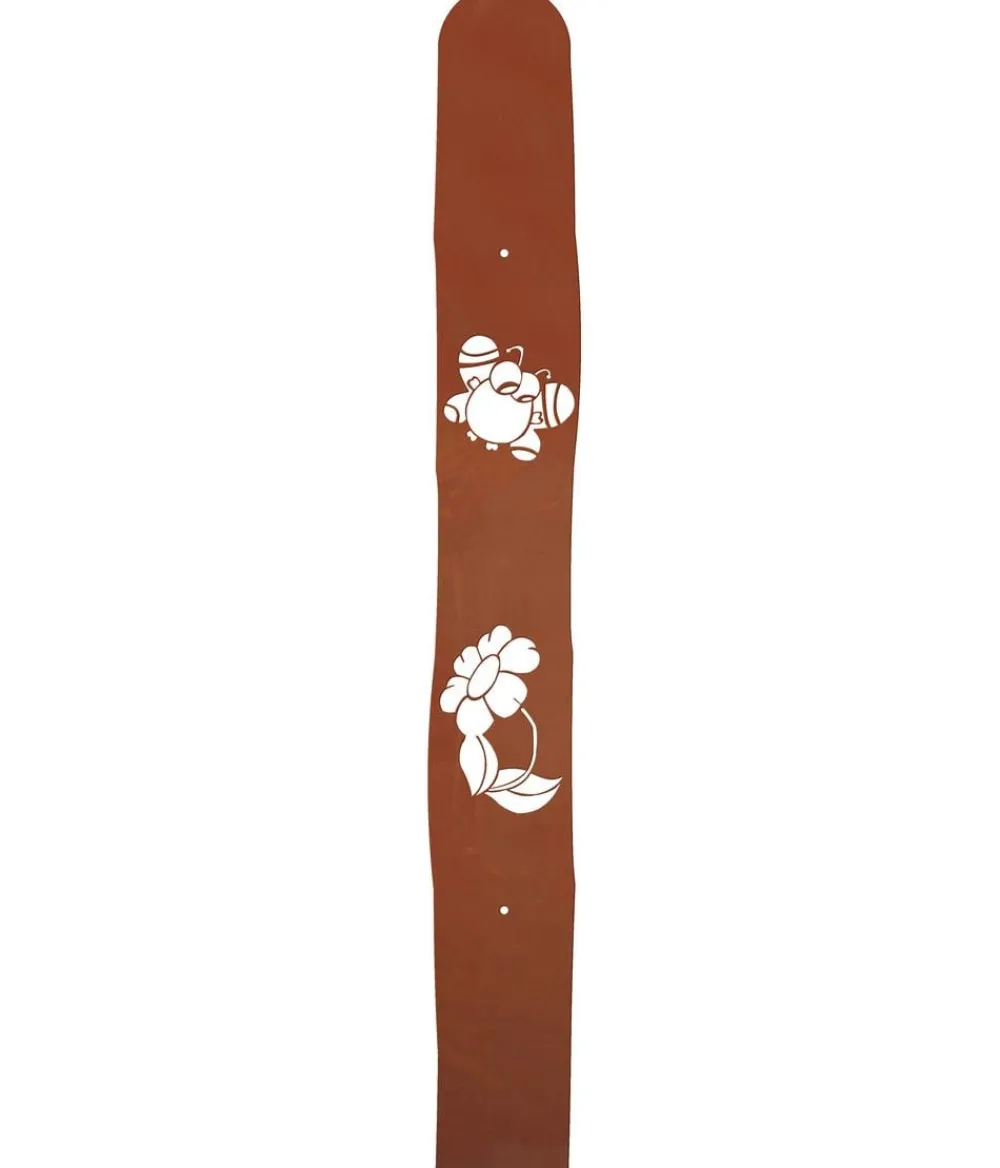 Ferrum Art Design Metall-Zaunlatte Blumenschmetterling, ca. H90 cm Braun Outlet