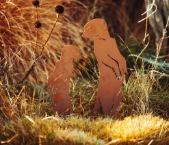 Ferrum Gartenzwerge & Gartenfiguren - Metall-Erdmännchen Xaver Braun