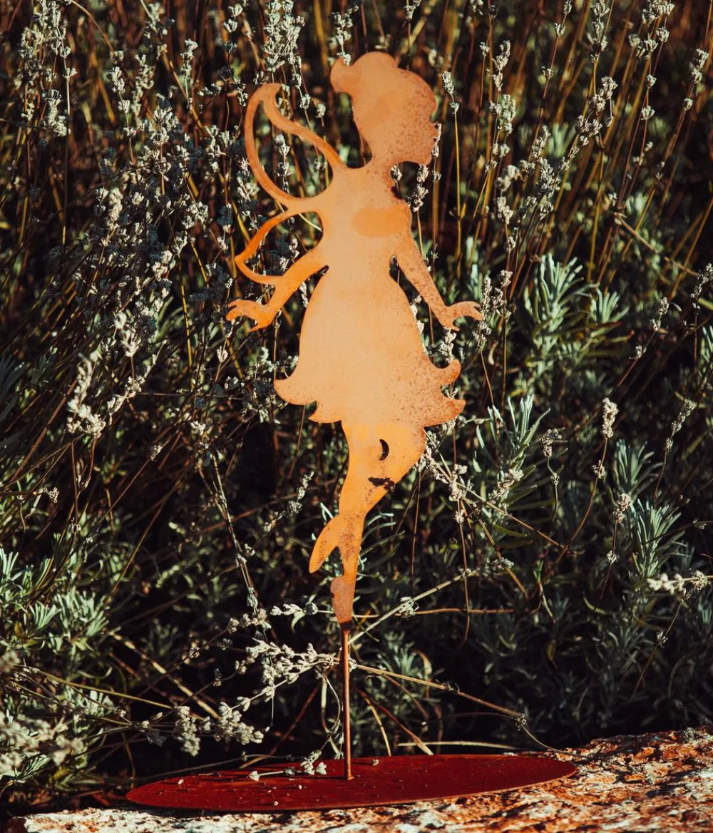 Ferrum Dekoartikel|Mehr Gartendekoration > Rost-Elfe Babette, ca. H48,5 cm