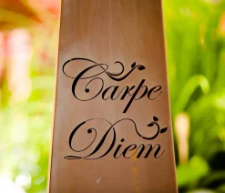 Ferrum Dekoartikel|Mehr Gartendekoration > Rost-Säule Trapez Carpe Diem