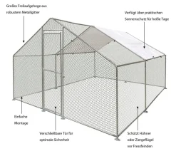 Flamingo Bauernhof Zubehör|Hühnerställe > Freilaufgehege Doerak,