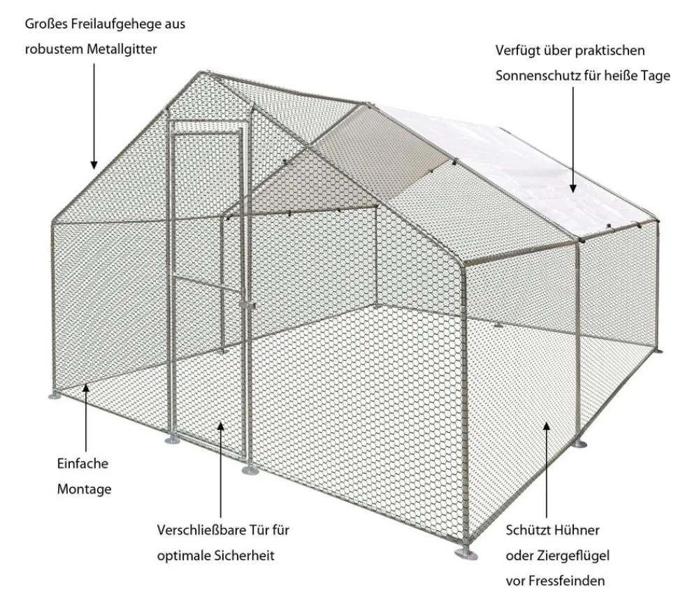 Flamingo Bauernhof Zubehör|Hühnerställe > Freilaufgehege Doerak,