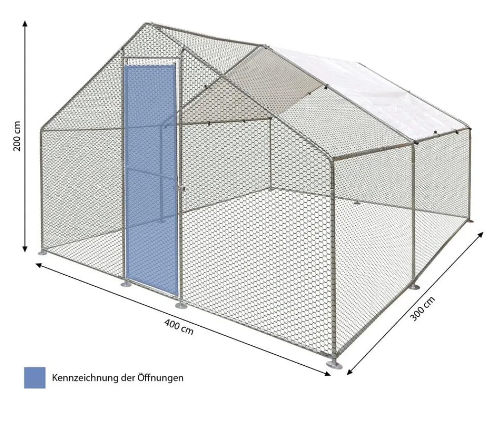 Flamingo Bauernhof Zubehör|Hühnerställe > Freilaufgehege Doerak,