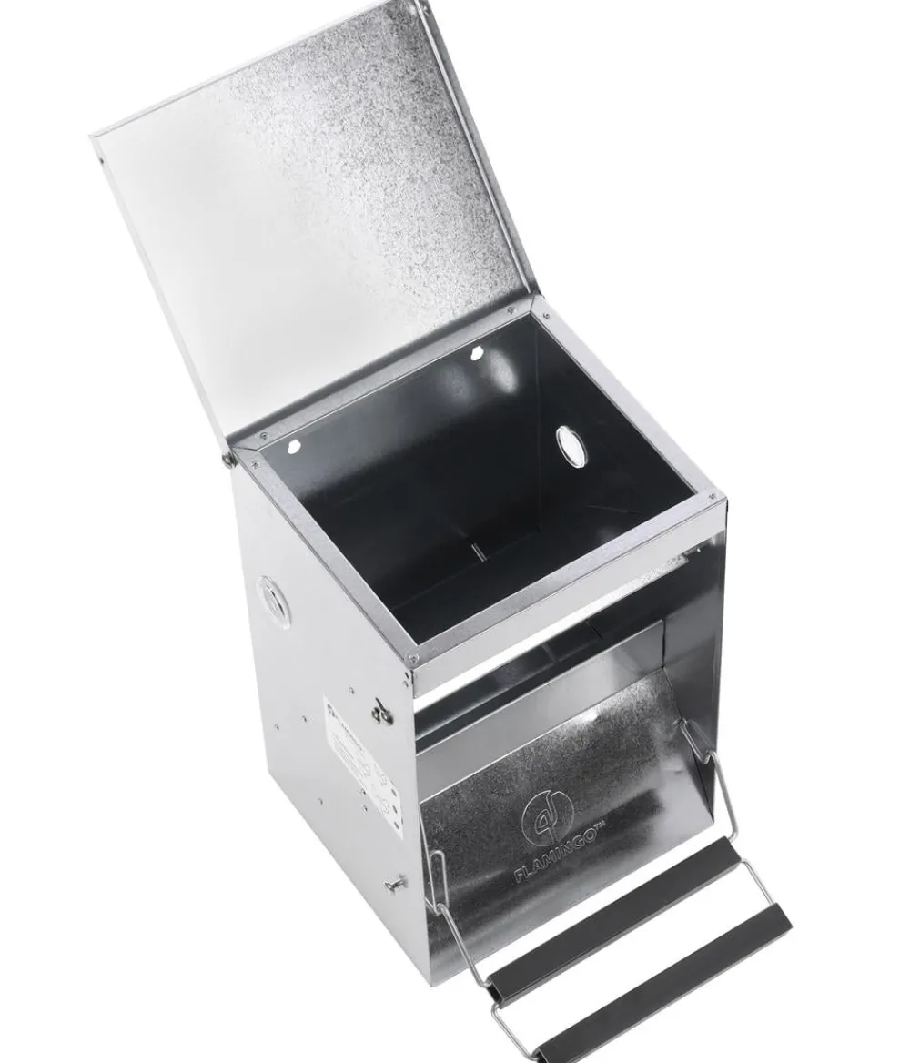 Flamingo Mehr Hühnerzubehör|Bauernhof Zubehör > Futterautomat Timo mit Trittklappe,