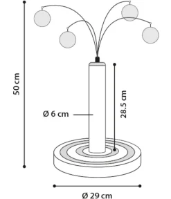 Flamingo Kratzbäume & Kratzmöbel > Kratzbaum Cya 3, ca. Ø29/H50 cm