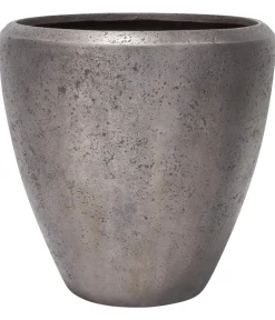fleur ami Blumentöpfe & Übertöpfe - Kunststoff-Topf Grace, konisch, Silber