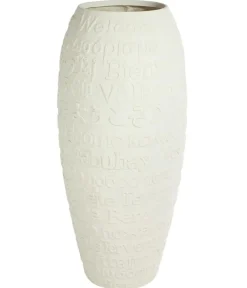 fleur ami Vasen|Blumentöpfe & Übertöpfe > Kunststoff-Vase Welcome, bauchig,