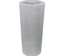 fleur ami Vasen|Blumentöpfe & Übertöpfe - Polystone-Pflanzgefäß Conical, konisch, ca. Ø43/H80 cm Grau