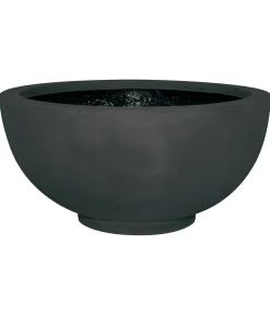 fleur ami Polystone-Pflanzschale Ego Plus, rund Dunkelgrau Outlet