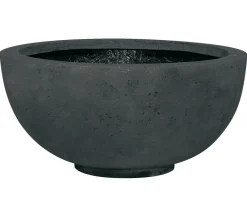fleur ami Polystone-Pflanzschale Ego Plus, rund Dunkelgrau Outlet