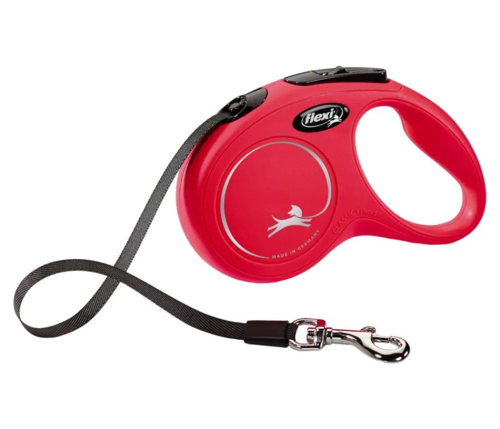 flexi® Hundeleine Gurt-Leine New Classic, Small, 5m Rot Outlet