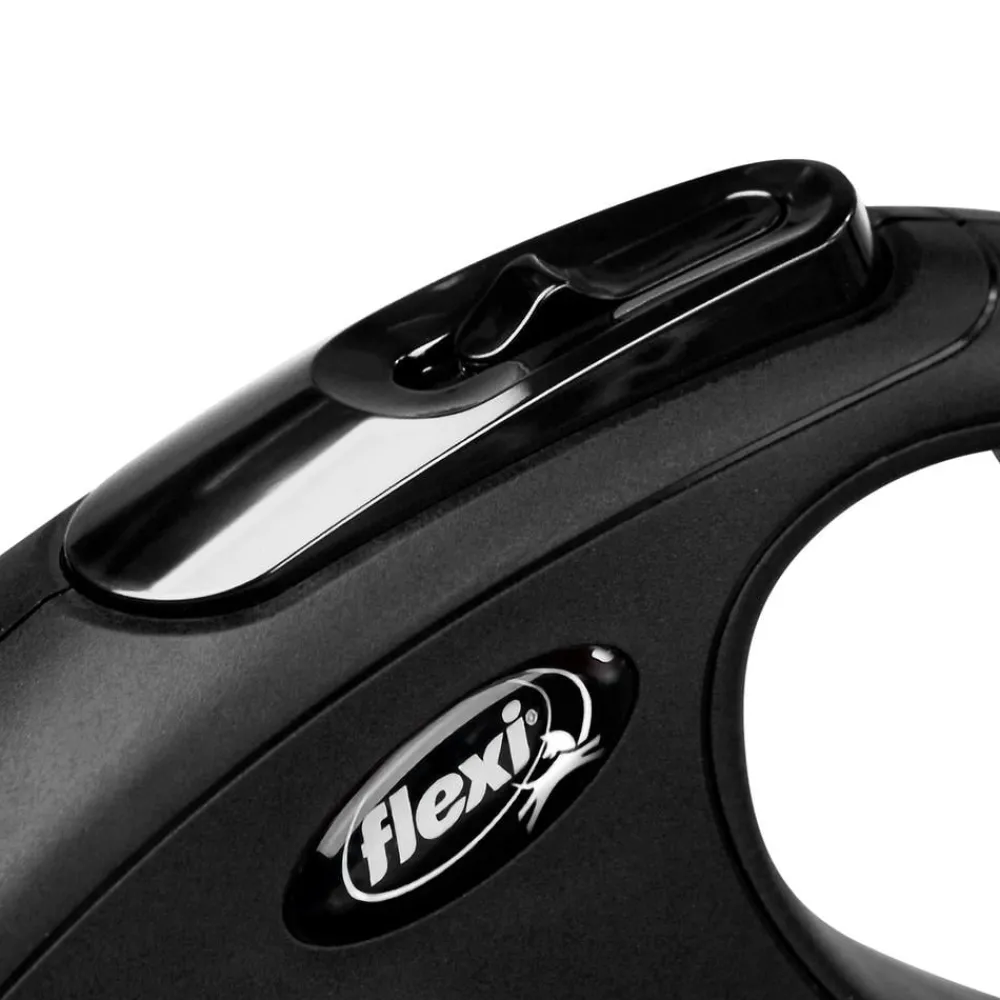 flexi® Hundeleinen - Hundeleine New Classic Seil-Leine, Medium, 8m Schwarz