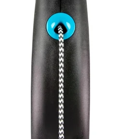 flexi® Hundeleinen > Hundeleine Seil-Leine Black Design, Medium, 5 m