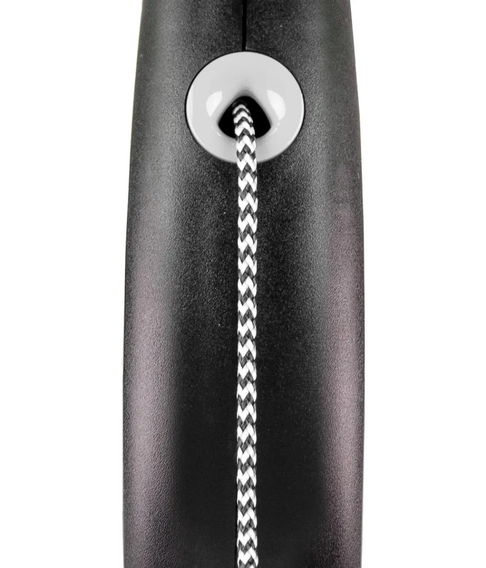 flexi® Hundeleine Seil-Leine Black Design, Medium, 5 m Schwarz New