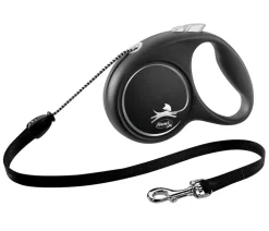flexi® Hundeleine Seil-Leine Black Design, Medium, 5 m Schwarz New