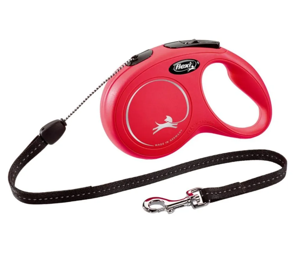 flexi® Hundeleine Seil-Leine New Classic, Small, 8m Rot Clearance