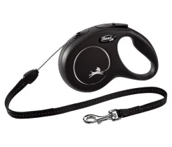 flexi® Hundeleinen - Hundeleine Seil-Leine New Classic, Small, 8m Schwarz