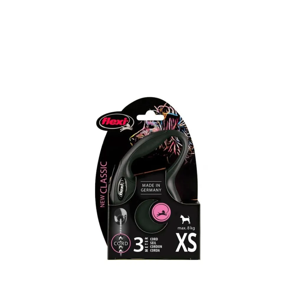 flexi® Hundeleine Seil-Leine New Classic, X-Small, 3m Schwarz Outlet