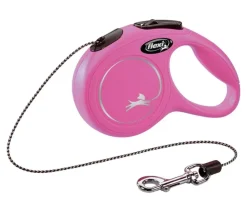 flexi® Mehr Katzenzubehör|Hundeleinen - Hundeleine Seil-Leine New Classic, X-Small, 3m Pink
