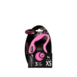 flexi® Mehr Katzenzubehör|Hundeleinen - Hundeleine Seil-Leine New Classic, X-Small, 3m Pink