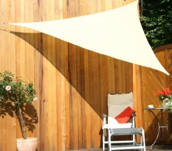 Floracord Sonnensegel, dreieckig, ca. B500/T500 cm Beige Clearance