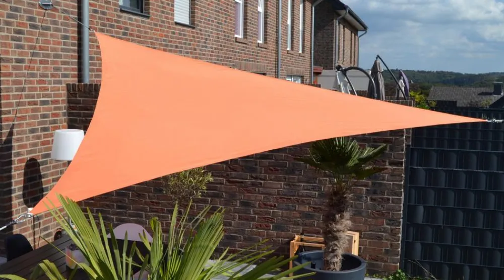 Floracord Sonnensegel - Sonnensegel, dreieckig, ca. B360/T360 cm Orange
