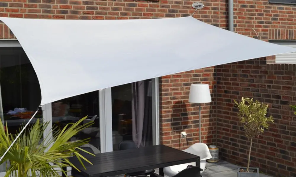 Floracord Sonnensegel - Sonnensegel, quadratisch, ca. B360/T360 cm Creme
