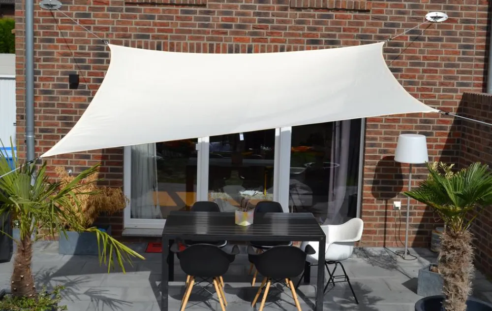 Floracord Sonnensegel - Sonnensegel, rechteckig, ca. B400/T300 cm Beige