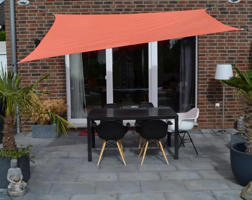 Floracord Sonnensegel - Sonnensegel, rechteckig, ca. B300/T250 cm Orange