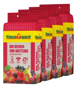 Floragard Spezialerde - Bio Beeren- und Obsterde, 4 x 25 l