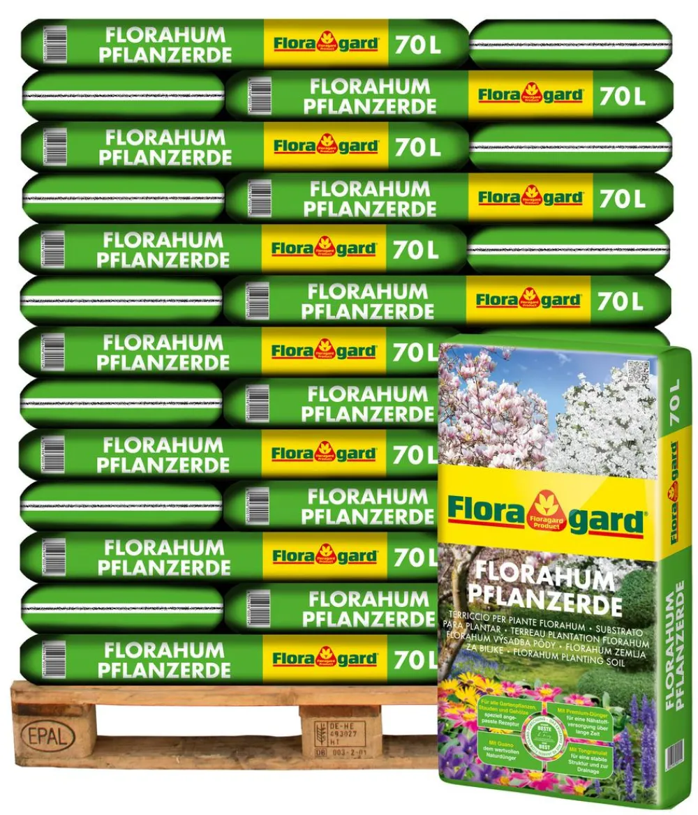 Floragard Florahum Pflanzerde, 36 x 70 l New