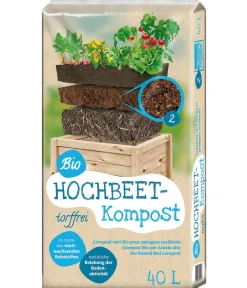 Floragard Spezialerde|Hochbeete & Frühbeete > Hochbeet-Set inkl. 540 l Bio-Füllung, ca. B120/H80/T80 cm