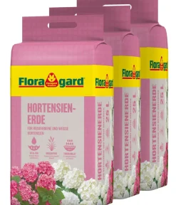 Floragard Blumenerde > Hortensienerde, 3 x 25 l