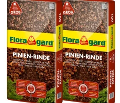 Floragard Rindenmulch - Pinienrinde 25-40 mm, 2 x 60 l