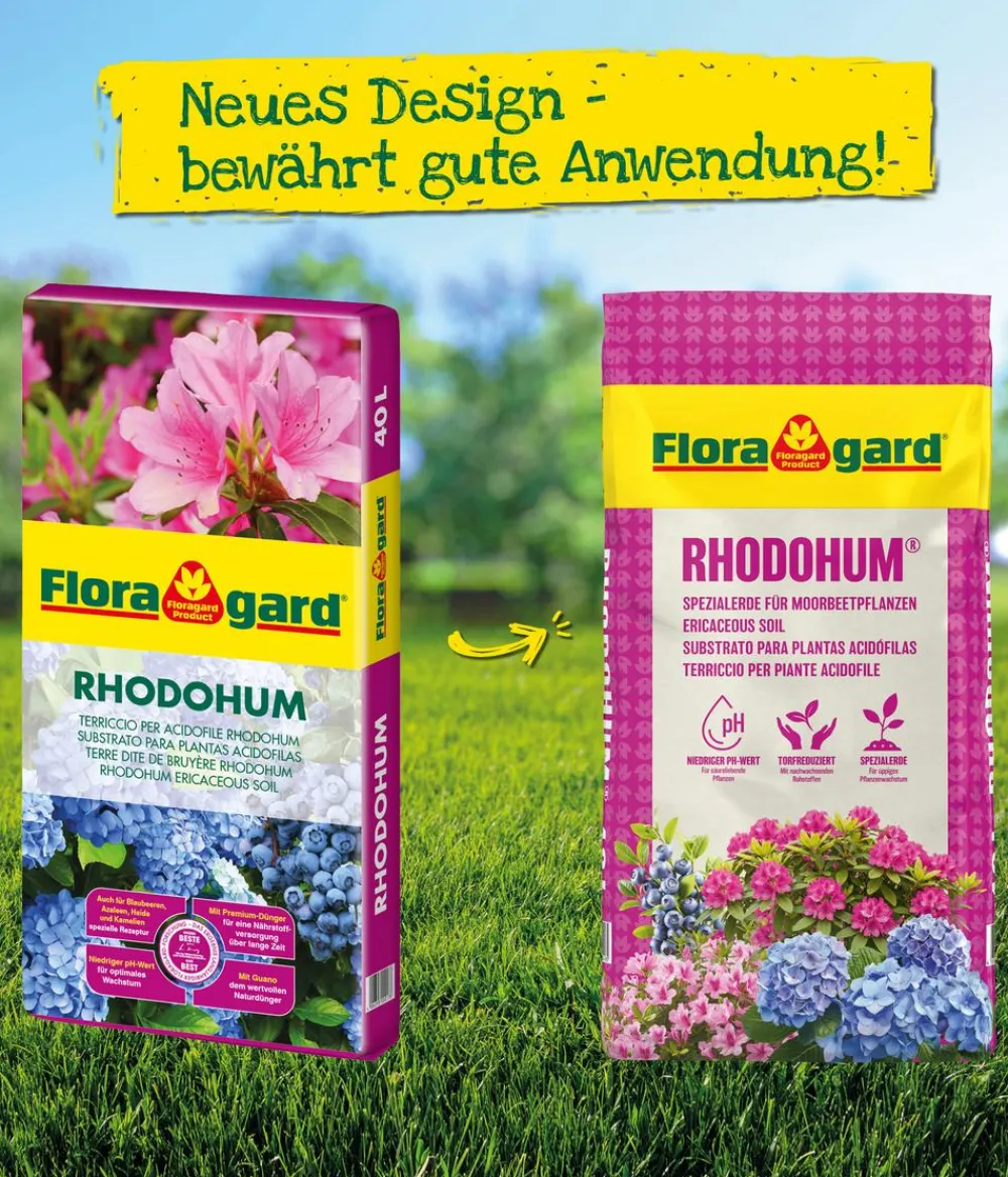 Floragard Spezialerde > Rhodohumerde, 4 x 18 l