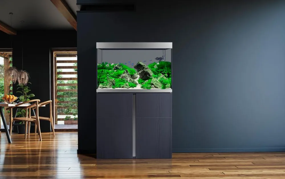 FLUVAL® Aquarium Kombination Siena 270, ca. B90/H128/T55 cm, 272 l Dunkelgrau Discount