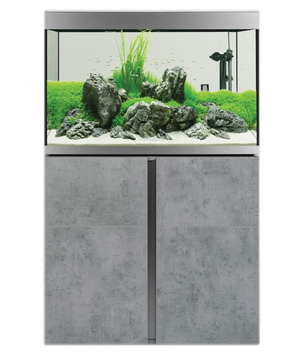 FLUVAL® Aquarium Kombination Siena 270, ca. B90/H128/T55 cm, 272 l Dunkelgrau Discount