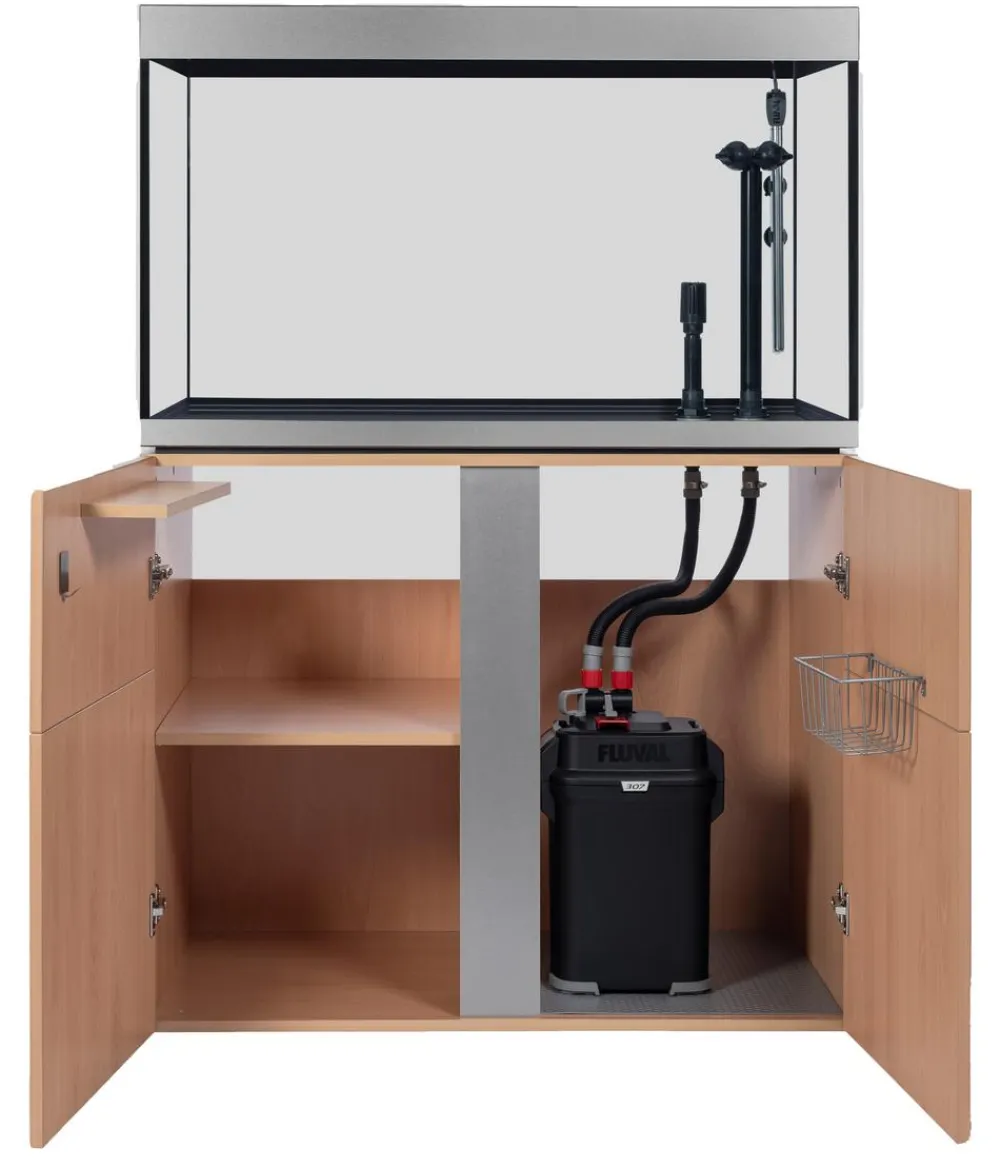FLUVAL® Aquarium Komplettsets - Aquarium Kombination Siena 270, ca. B90/H128/T55 cm, 272 l Hellbraun